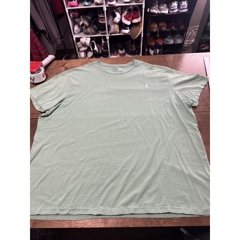 Polo Green 100% Cotton T-Shirt Mens 3XB Athleisure Outdoors Casual Comfort Logo